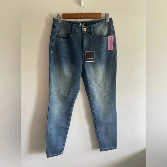 Nanette Lepore Tyler Skinny Denim Blue‎ Jeans Size 10 NWT 0220 - Picture 1 of 14